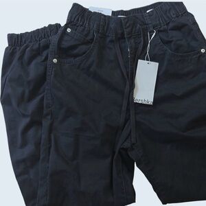 Bershka Navy Cargo Jogger Pants